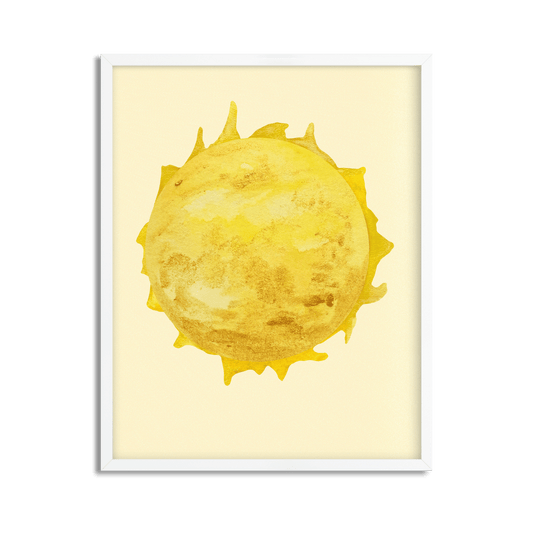 Unbreakable Sun - Abstract Framed Art Print for Workspace