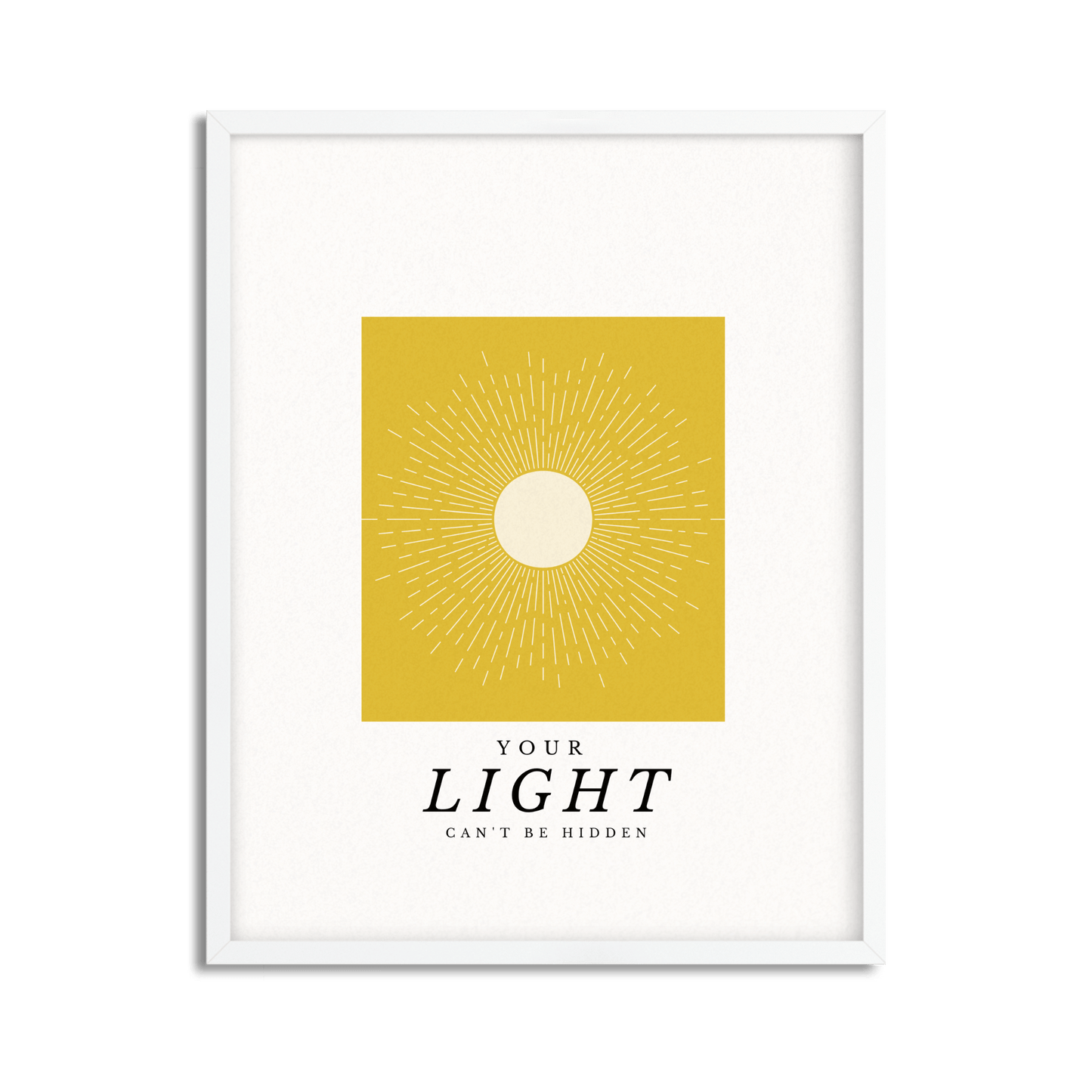 Your Light Within Inspirational Framed Poster