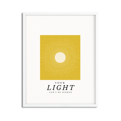 Your Light Within Inspirational Framed Poster