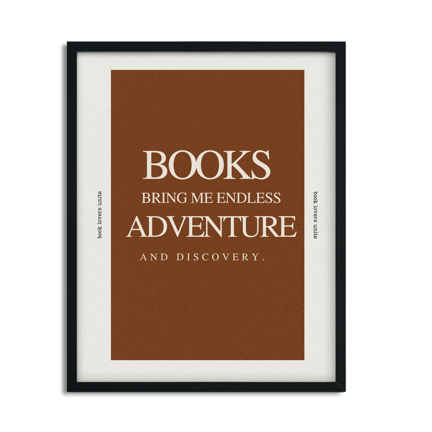 Books Are An Adventure Framed Poster for Book Lovers