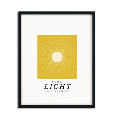 Your Light Within Inspirational Framed Poster