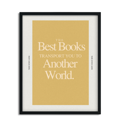 Another World for Book Lovers Framed Art Poster