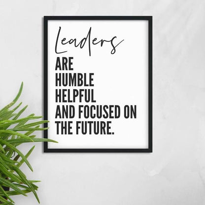 Leadership Quote Printable Wall Decor for your Office Space