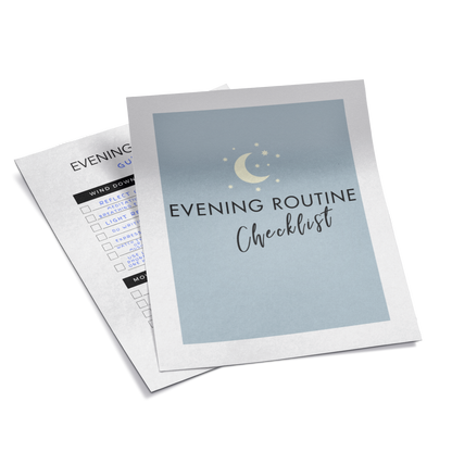 Printable Evening Checklist for Creating a Bedtime Routine