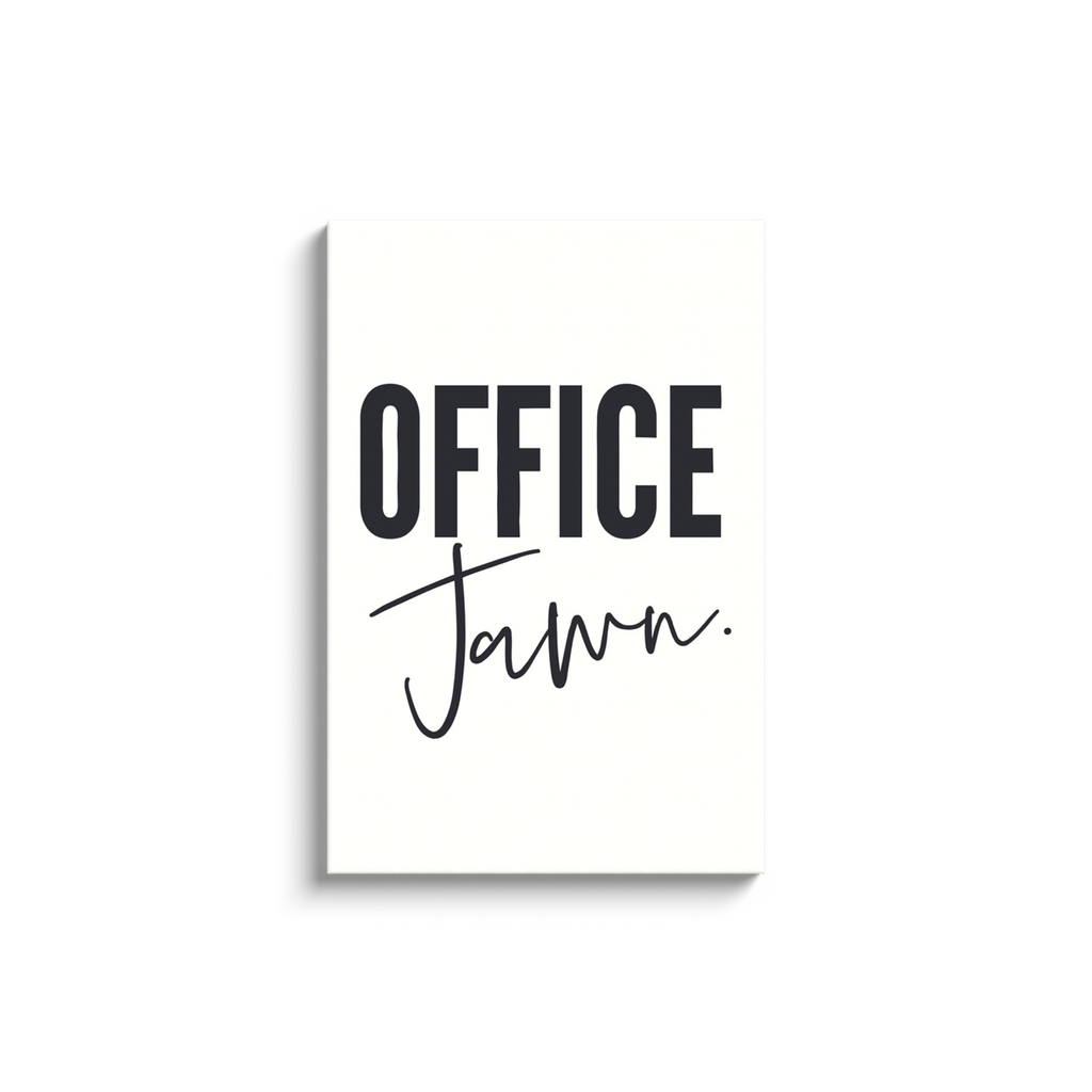 Office Jawn Philly-Themed Canvas Artwork, Funny Cubicle Office Wall Art Decor and Gift