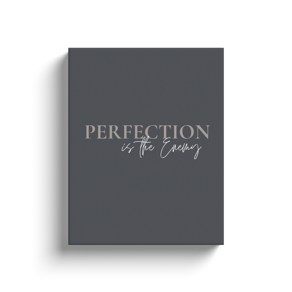 Perfection is the Enemy, Motivational Office and Cubicle Wall Canvas Art and Decor