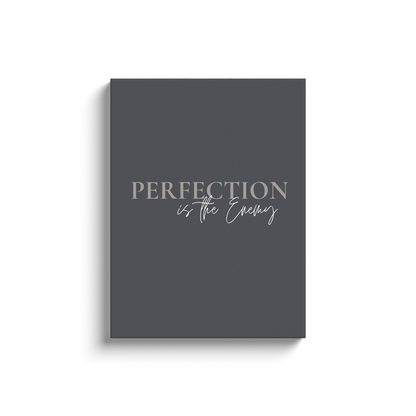 Perfection is the Enemy, Motivational Office and Cubicle Wall Canvas Art and Decor